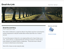 Tablet Screenshot of emailaslink.com